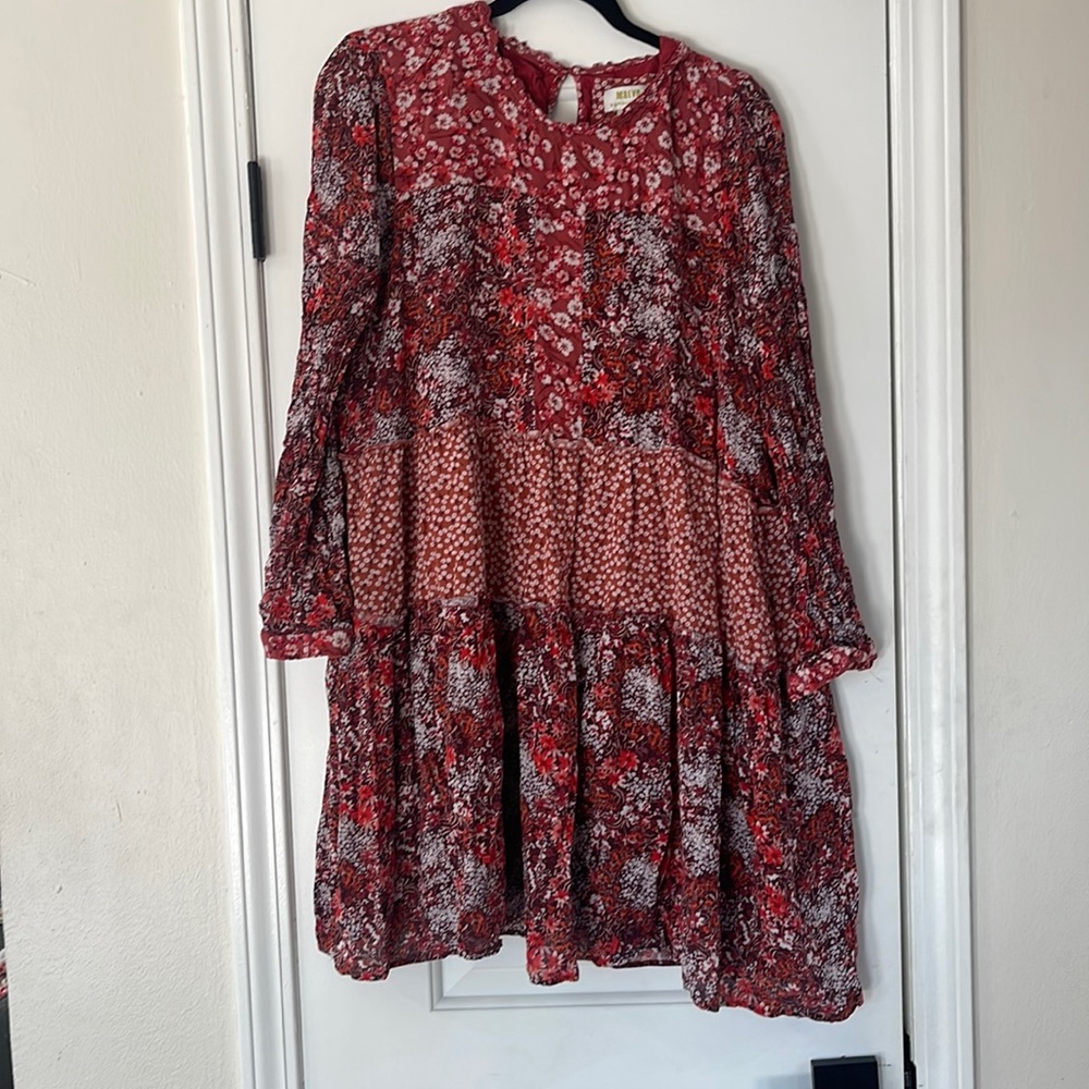 XL Anthropologie Floral Dress
